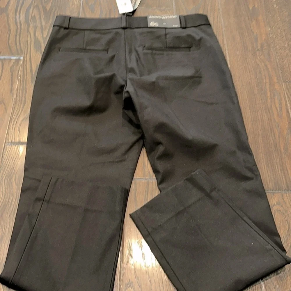Banana Republic Ryan Black Dress Pants Straight Leg size 6S new with tags